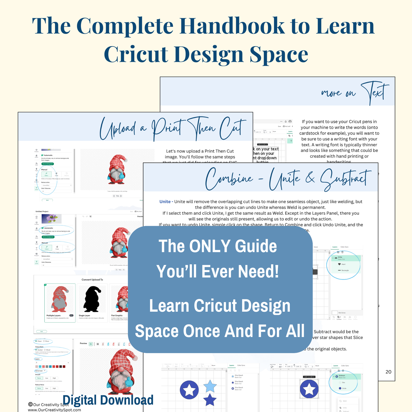 Cricut Design Space E-Book Guide for Beginners
