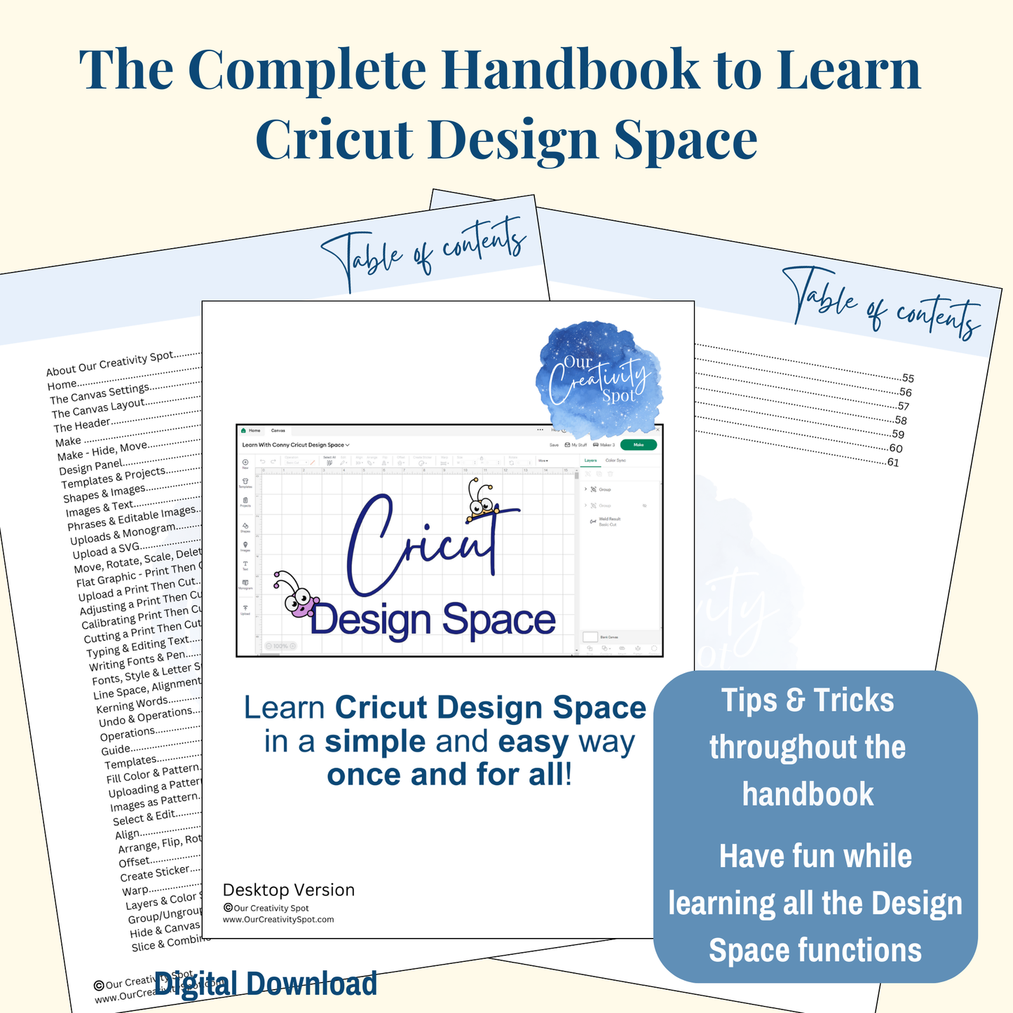 Cricut Design Space E-Book Guide for Beginners