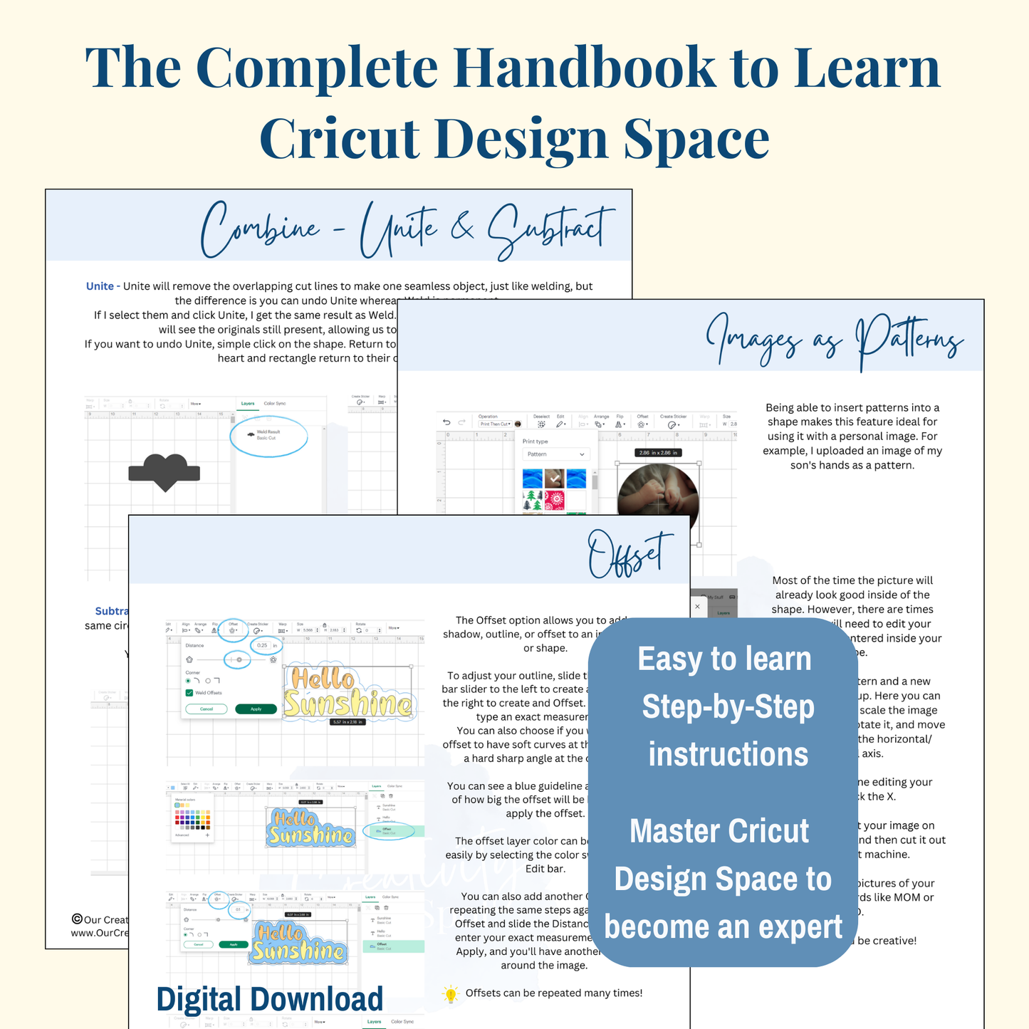 Cricut Design Space E-Book Guide for Beginners