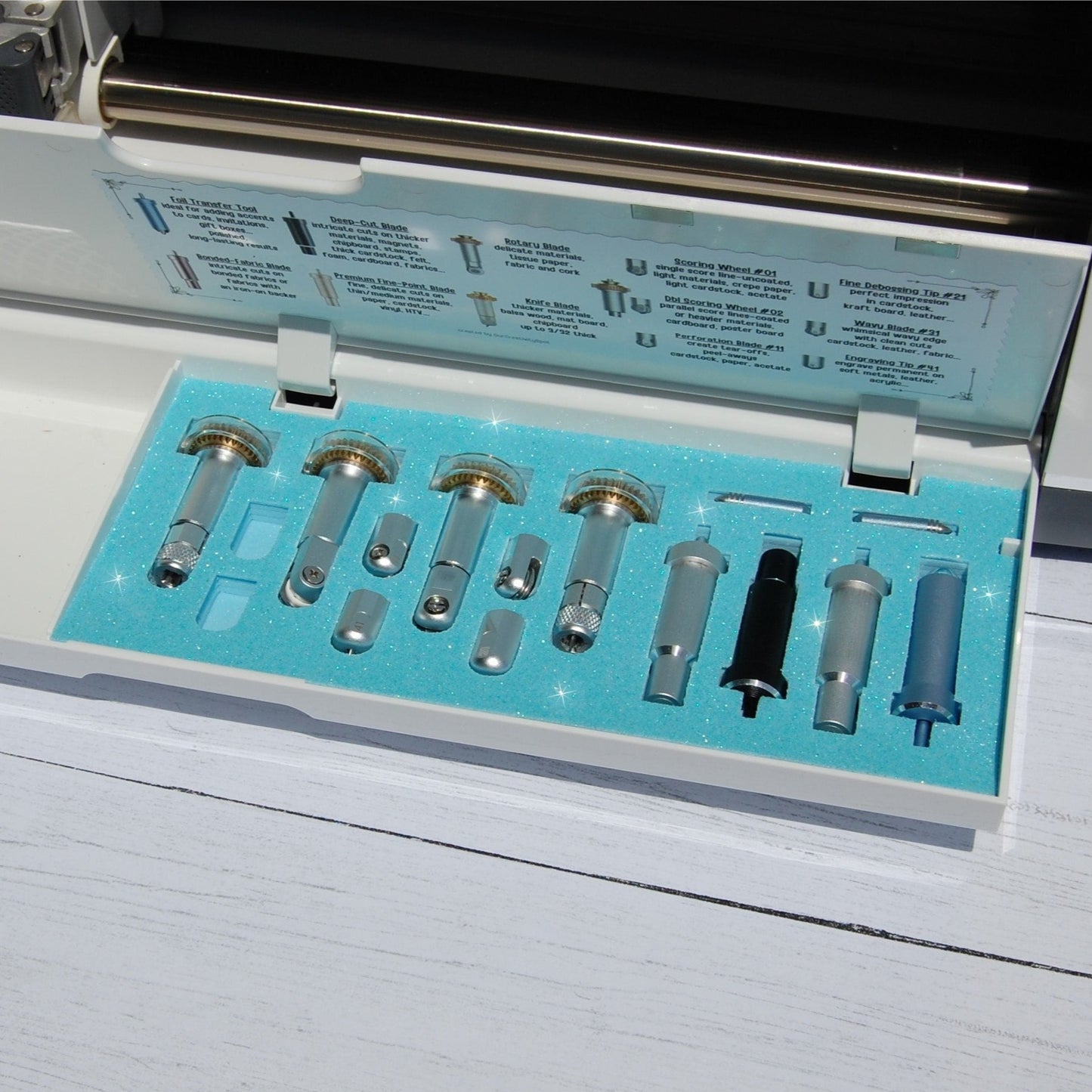 Cricut Blade and Tool Organizer for Cricut Maker, Maker 3 Accessories Holder, Blade Storage for Die Cut Machine, Craft Organizer Caddy