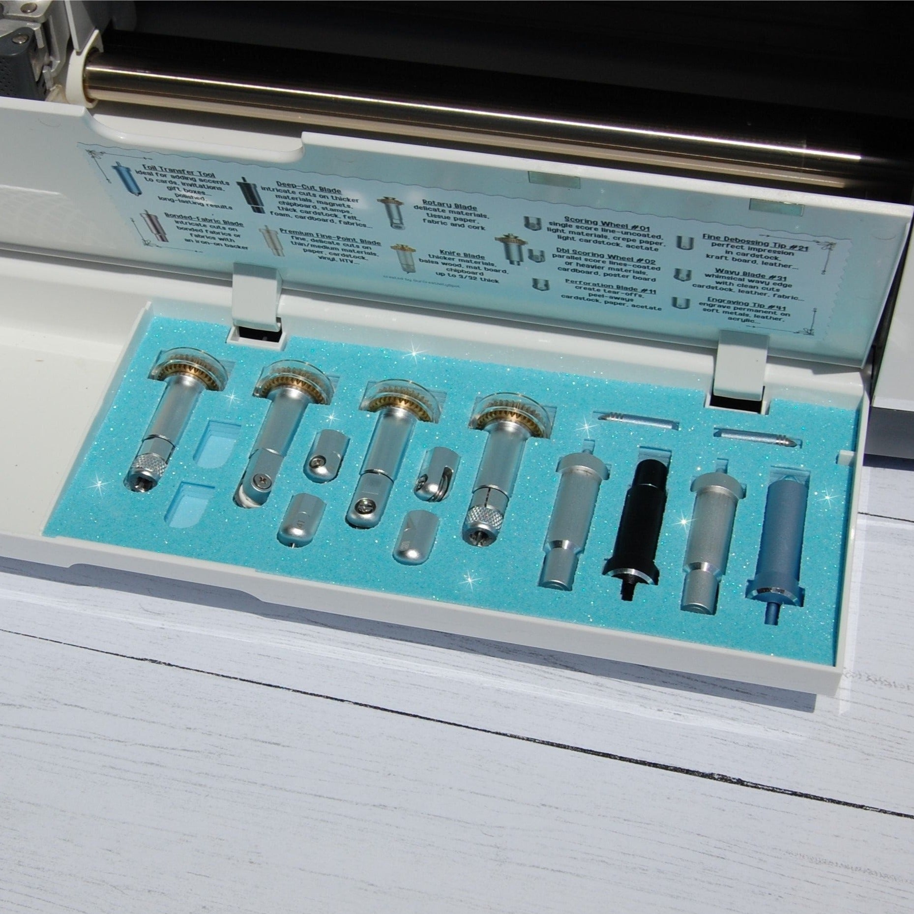 Cricut Blade and Tool Organizer for Cricut Maker, Maker 3 Accessories Holder, Blade Storage for Die Cut Machine, Craft Organizer Caddy