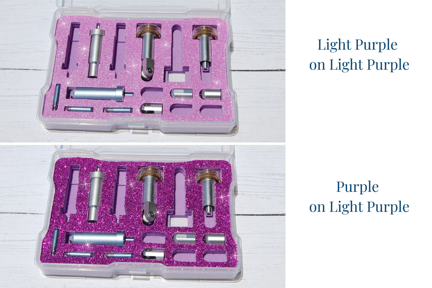Cricut Maker Blade and Tool Organizer, Glitter Foam Portable Travel Storage Case, Craft Accessories Caddy, Fine Deep Point Carrying Holder 3
