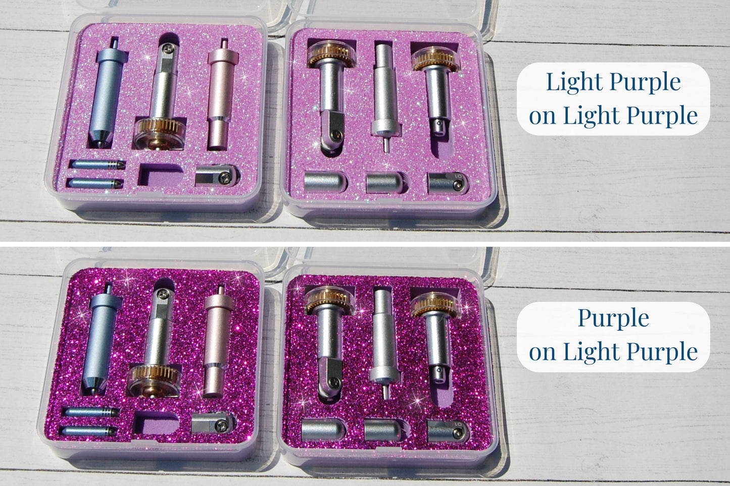Cricut Maker Blade and Tool Organizer, Glitter Foam Portable Travel Storage, Craft Accessories Case Caddy, Fine Deep Point Carrying Holder