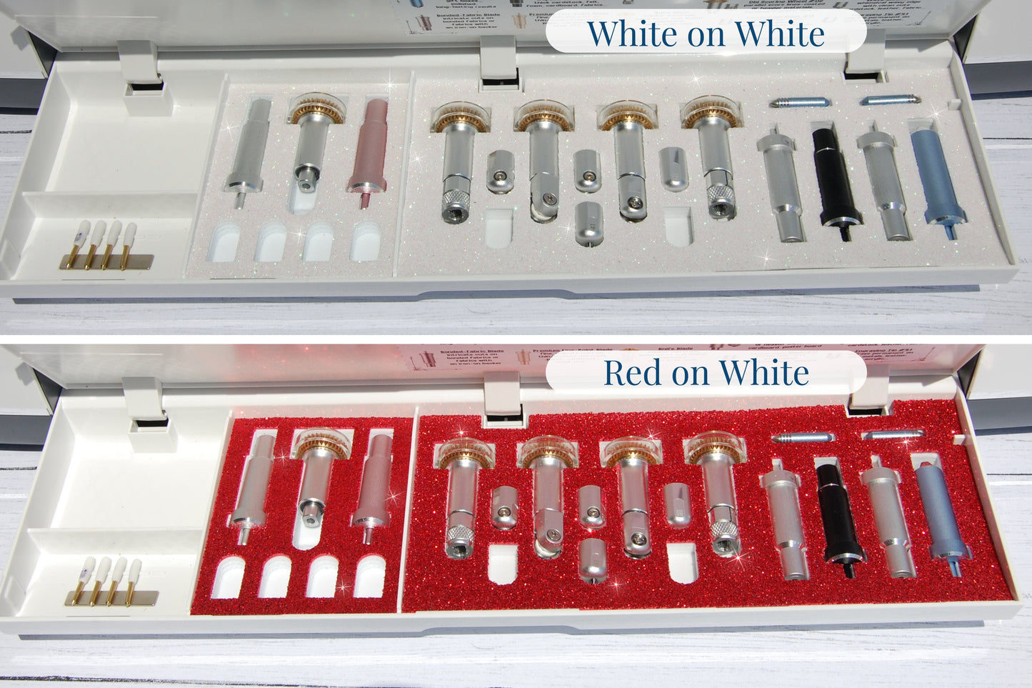 Cricut Maker Tool and Blade Organizer Tray Insert, Middle Medium Big Storage Holder, Accessories Caddy, Glitter Foam Fun Craft Project