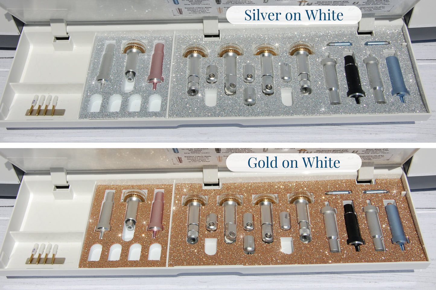 Cricut Maker Tool and Blade Organizer Tray Insert, Middle Medium Big Storage Holder, Accessories Caddy, Glitter Foam Fun Craft Project