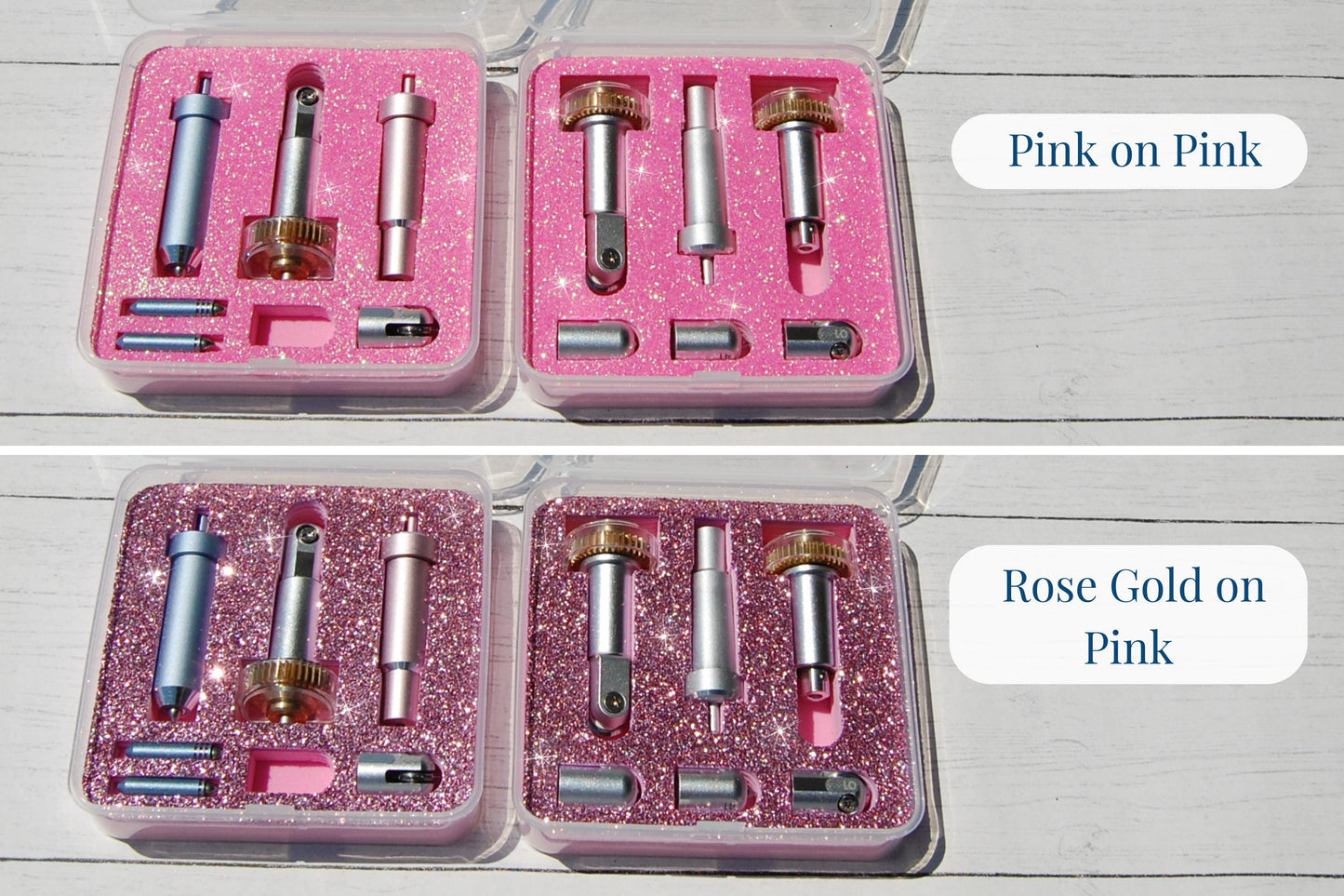 Cricut Maker Blade and Tool Organizer, Glitter Foam Portable Travel Storage, Craft Accessories Case Caddy, Fine Deep Point Carrying Holder