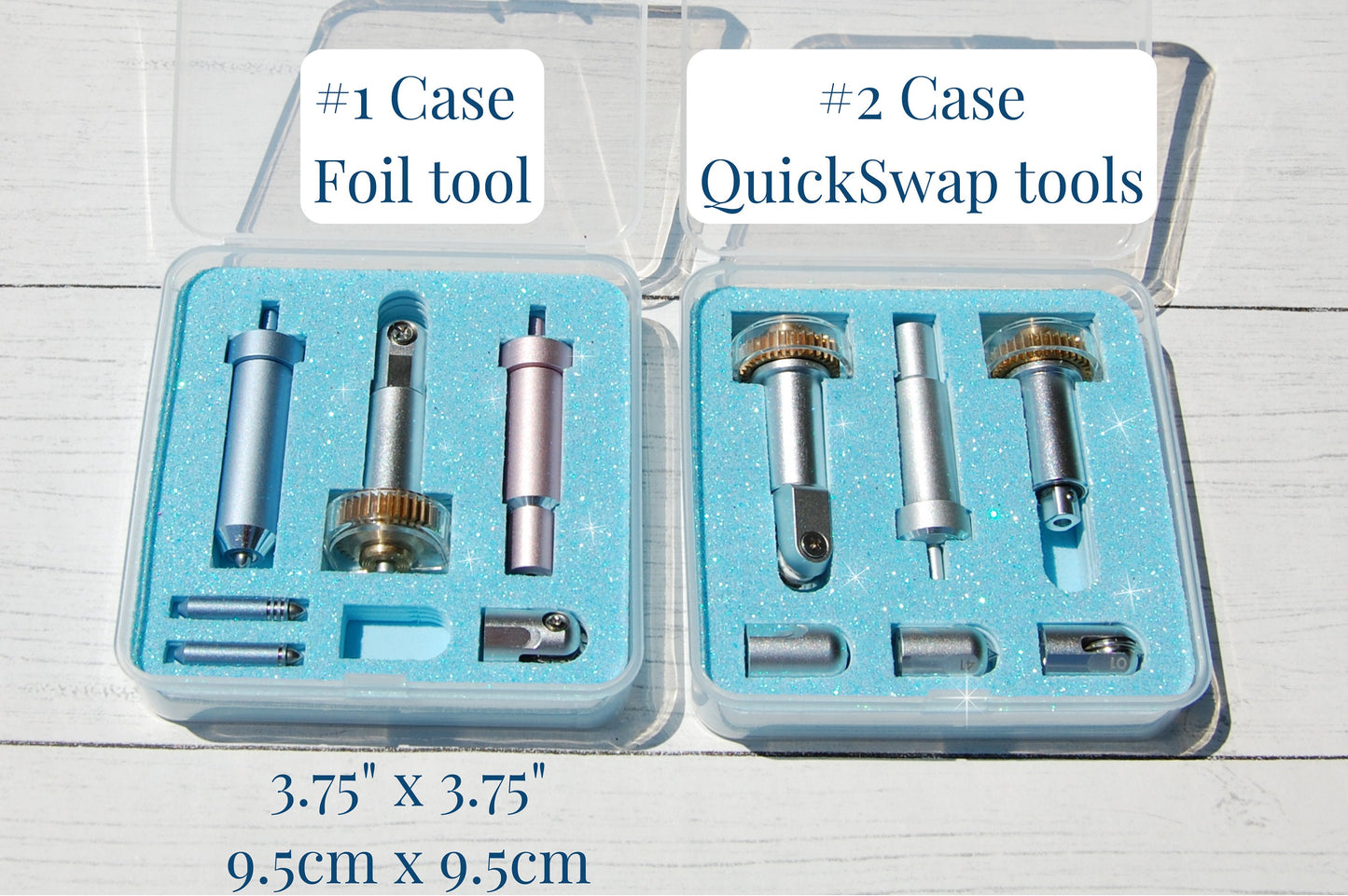 Cricut Maker Blade and Tool Organizer, Glitter Foam Portable Travel Storage, Craft Accessories Case Caddy, Fine Deep Point Carrying Holder