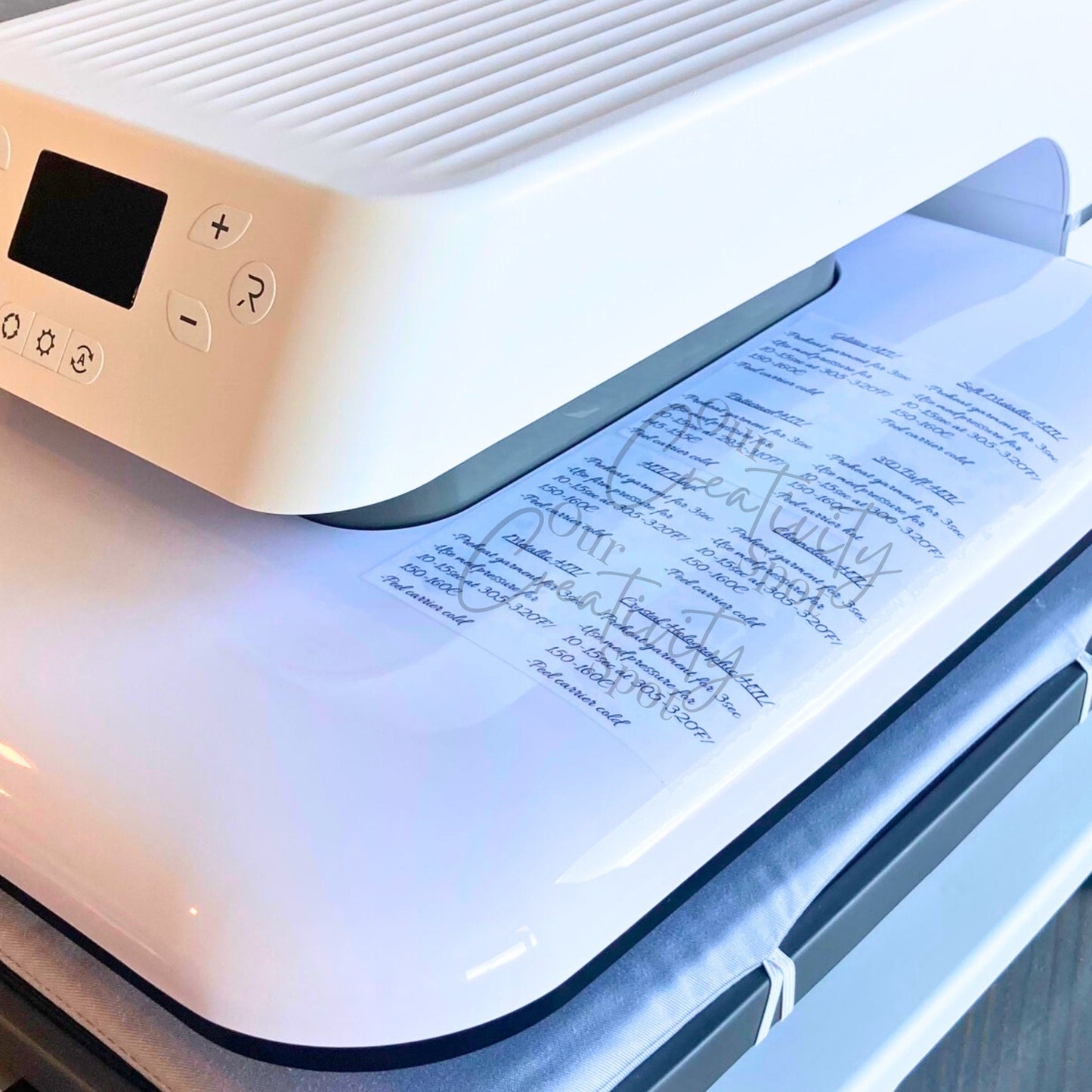 Auto Press Heat Guide Cheat Sheet Sticker for HTVRont HTV, Beginners Guide Temperature Settings, Material Iron on Time Description