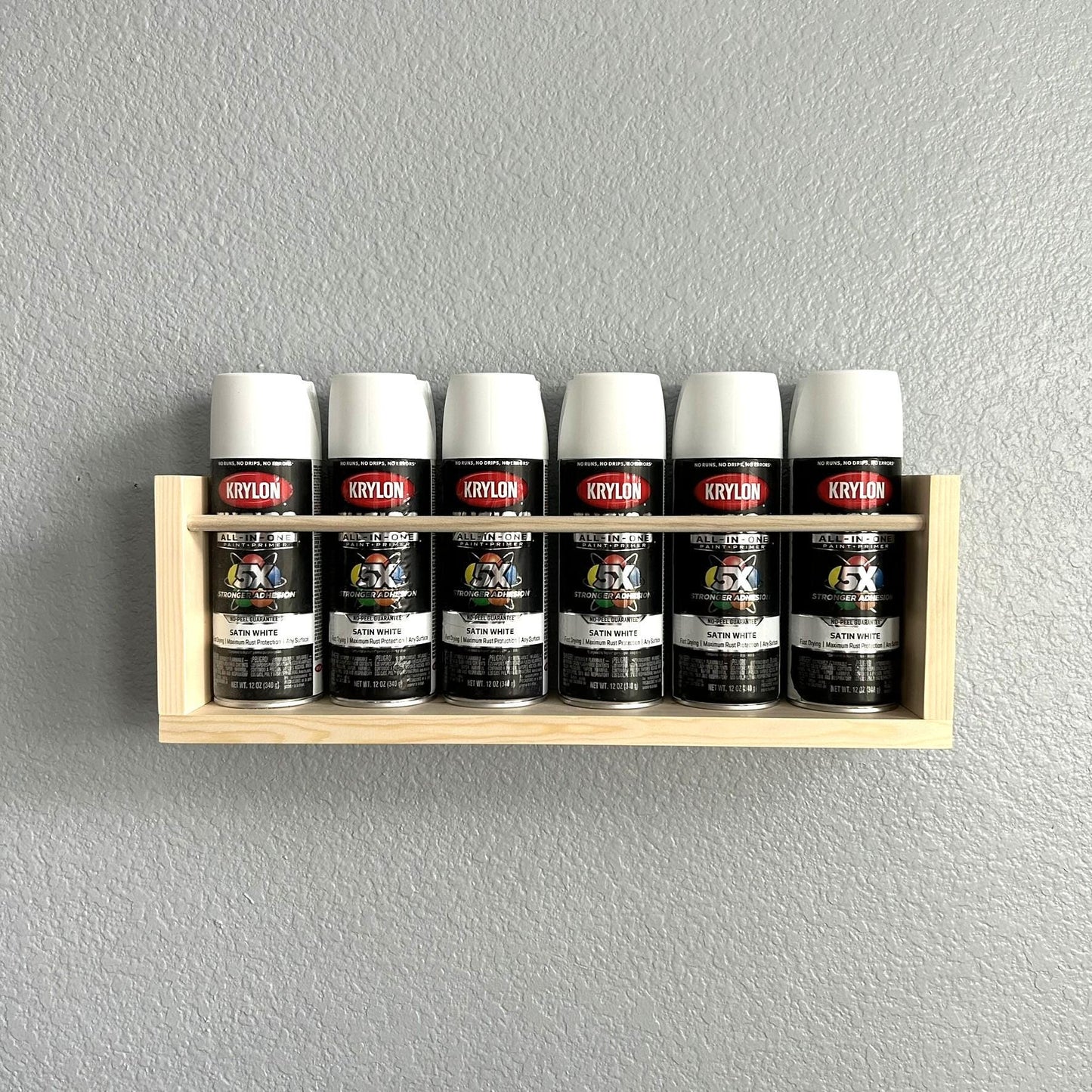 Spray Paint Can Holder Wall Storage Shelf, Organizer Rack, Craft Room Workstation
