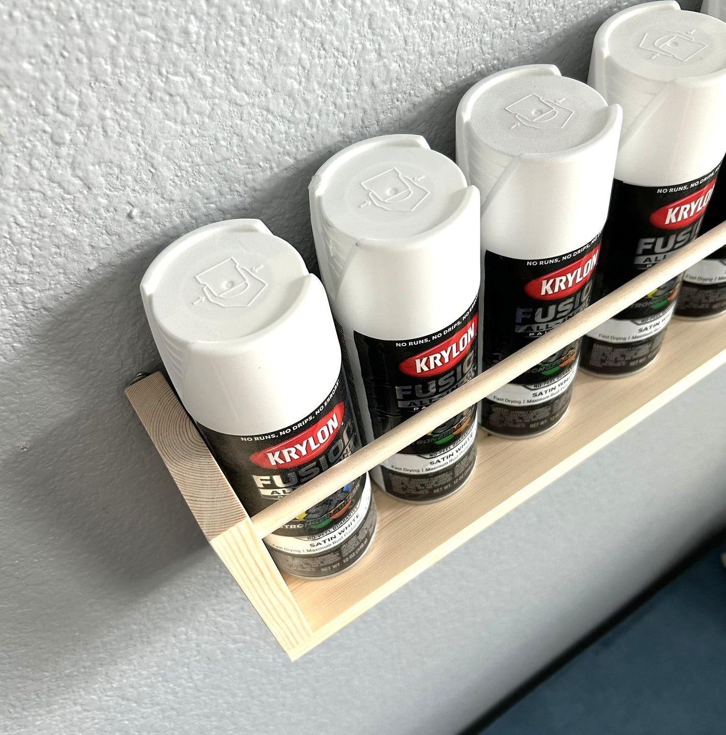 Spray Paint Can Holder Wall Storage Shelf, Organizer Rack, Craft Room Workstation