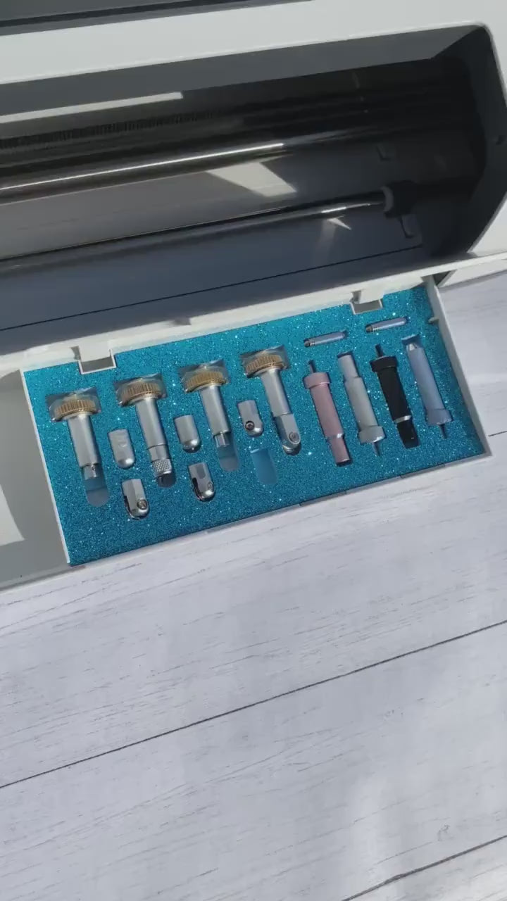 Cricut Blade and Tool Organizer for Cricut Maker, Maker 3 Accessories Holder, Blade Storage for Die Cut Machine, Craft Organizer Caddy