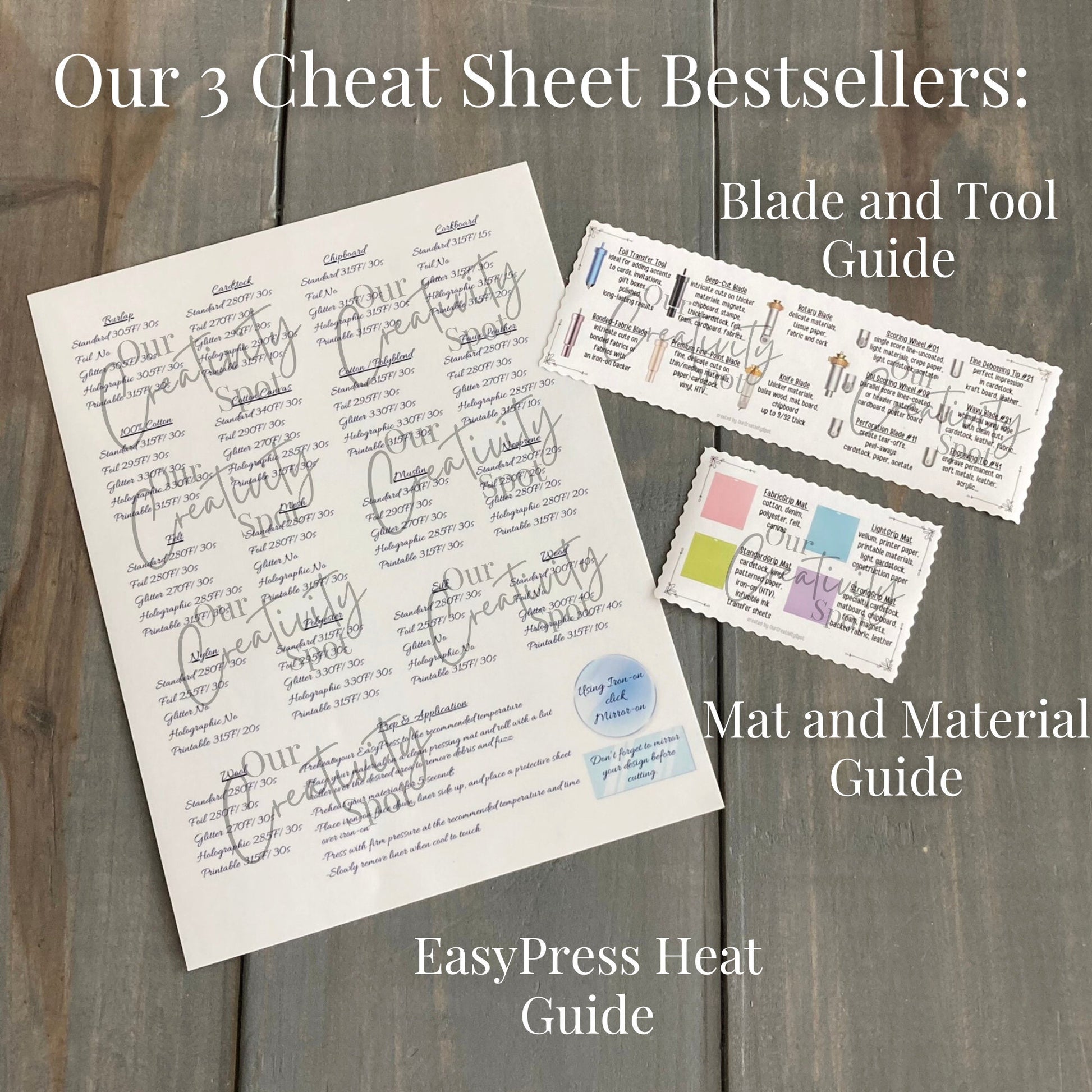 Handbook for Cricut Design Space, Beginners Craft Binder with Instructions Tutorial for Maker, Explore Air 2 3, Joy Heat Guide Cheat Sheet